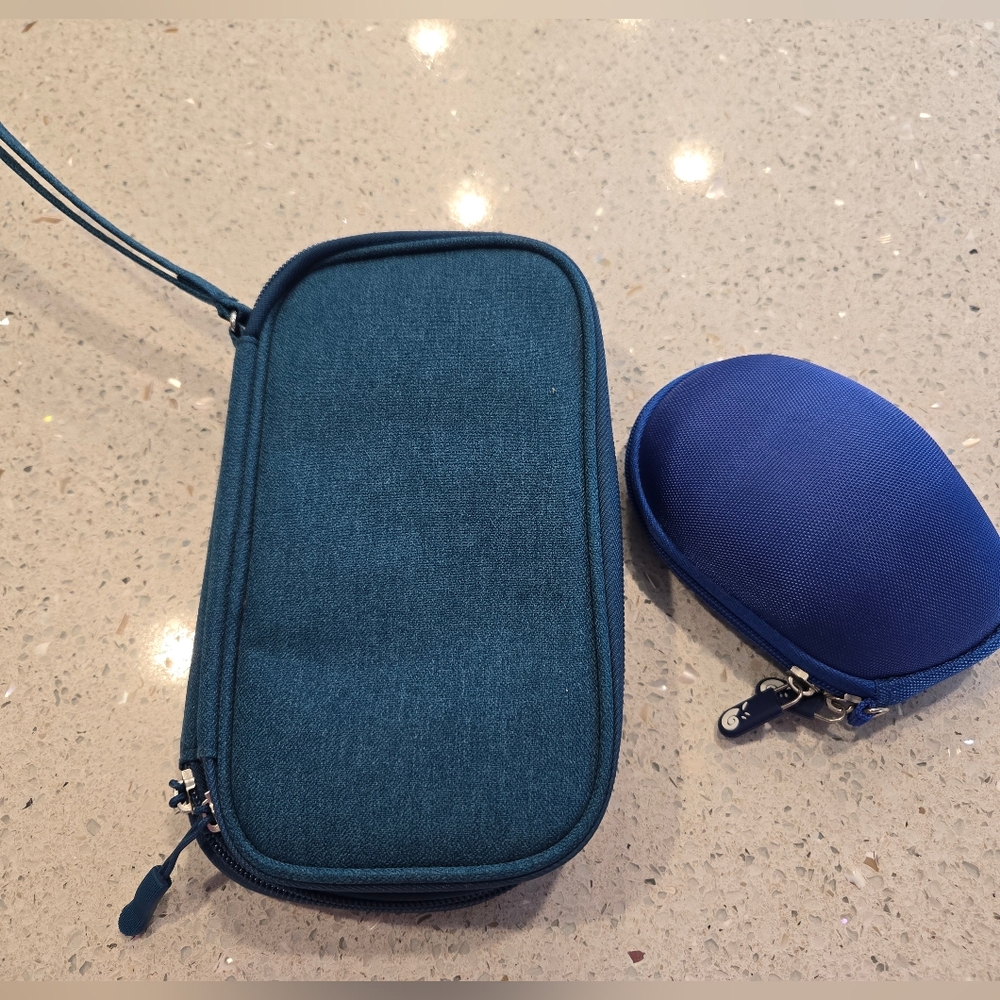 Blue Travel Pouch Set